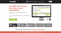 Desktop Screenshot of onepmo.com